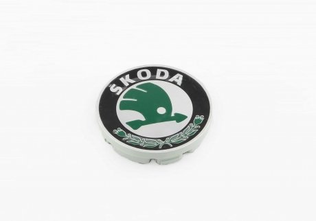 Ковпачок колісного диска 55mm Skoda Octavia, Fabia, Roomster, Superb, Yeti VAG 6U0601151LMHB