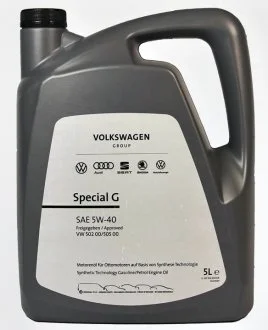 Масло моторное Special G 5W-40 (5 л) VAG Gs55502m4