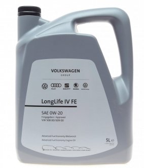 Олія моторна LongLife IV FE 0W-20 (5 л) VAG GS60577M4 (фото 1)