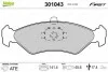Тормозные колодки дисковые FORD/MAZDA Fiesta/Escort/121 "1,0-1,8 "F "89-08 Valeo 301043 (фото 1)
