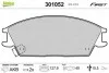 Тормозные колодки дисковые HYUNDAI Accent/Getz/Lantra/Pony/SCoupe "1,1-1,6 "F "89-10 Valeo 301052 (фото 1)