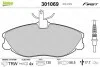 Тормозные колодки дисковые CITROEN/PEUGEOT Xsara/ZX/406/306 "1,9-3,0 "F "96-05 Valeo 301069 (фото 1)
