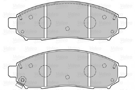 Тормозные колодки дисковые NISSAN Leaf/NP300/NV200/Pathfinder "2,5-4,0 "F "05>> Valeo 301140 (фото 1)