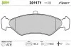 Тормозные колодки дисковые FORD Fiesta "1,0-1,8 "F "89-08 Valeo 301171 (фото 1)
