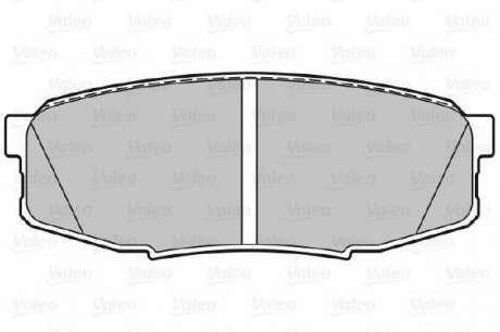 Тормозные колодки дисковые TOYOTA LandCruiser200 "4,5-4,7 "R "08>> Valeo 301340 (фото 1)