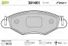 Тормозные колодки дисковые PEUGEOT 206 "1,1-1,9 "F "98>> 301461