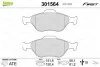 Тормозные колодки дисковые FORD/MAZDA Fiesta/Fusion/Ka/Puma/Street/121/2 "1,25-1,8 "F "95-12 Valeo 301564 (фото 1)