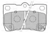 Тормозные колодки дисковые LEXUS GS/IS "2,2-4,3 "R "05-13 Valeo 301888 (фото 2)