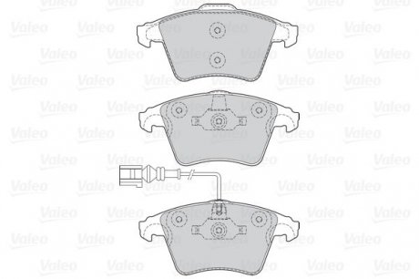 Гальмівні колодки дискові VW Multivan/Transporter "1,9-3,2 "F "03>> Valeo 302041 (фото 1)