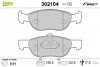 Гальмівні колодки дискові FIAT Punto/Punto Van "1,3-1,9 "F "99-09 302104