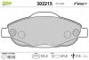 Тормозные колодки дисковые PEUGEOT 3008/308 "F "07-16 Valeo 302215 (фото 1)