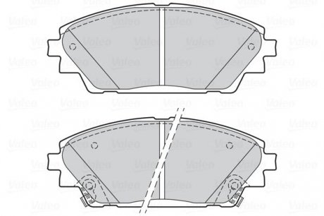 Тормозные колодки дисковые MAZDA CX-3/Mazda 3 "1,5-2,0 "F "08>> Valeo 302285 (фото 1)