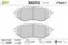 Гальмівні колодки дискові SUBARU Forester/Legact/Outback/Tribeca "1,6-3,6 "F "03>> Valeo 302312 (фото 1)