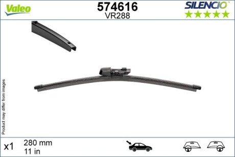 Фото щітки склоочисника Valeo 574616 Щітки склоочисника Valeo 574616