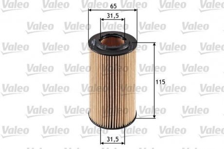 Масляний фільтр (патрон) Valeo 586501 (фото 1)