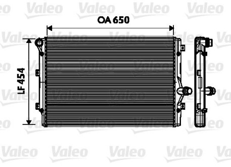 Радіатор охолодження двигуна Valeo 734333