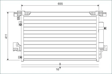 Радіатор кондиціонера Valeo 814315