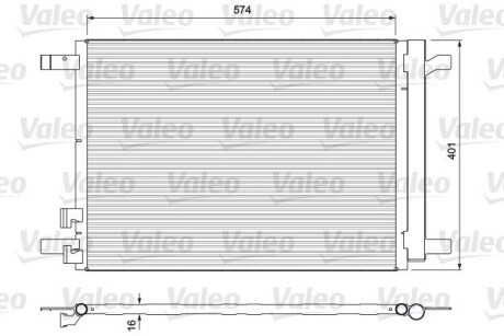 Радиатор кондиционера AUDI A3, SKODA Octavia, VW Golf VII Valeo 814375 (фото 1)