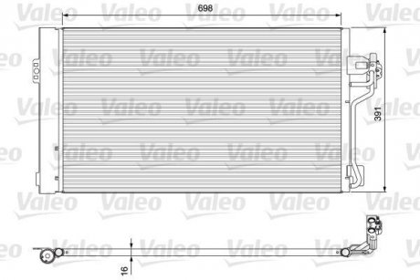 Конденсатор кондицiонера MERCEDES Viano "2,0-3,7 "03>> Valeo 814391 (фото 1)