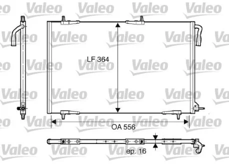 Радиатор кондиционера Valeo 818000