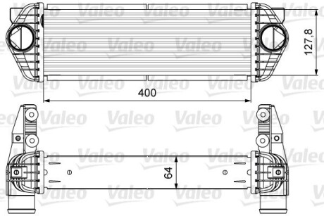 Радиатор интеркулера Valeo 818607