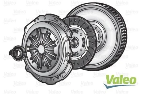 Маховик (з комплектом зчеплення) T5/Caddy 1.9TDI (77kw) 03- (суцільний)) VALEO Valeo 835209