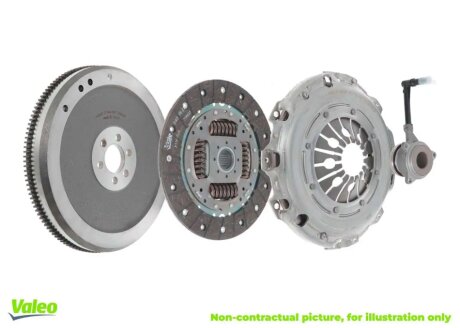 Комплект зчеплення (з болтами: так, 240мм) FIAT GRANDE PUNTO OPEL ASTRA H, ASTRA H GTC, ASTRA H/KOMBI, SIGNUM, VECTRA C, VECTRA C GTS, ZAFIRA B 1.9D 04.04- Valeo 845283 (фото 1)