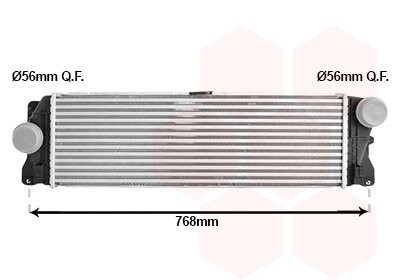 Інтеркулер MERCEDES SPRINTER W907 6/18+ Van Wezel 30014710 (фото 1)
