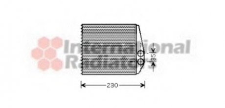 Радиатор печки VECTRA C/SIGNUM/SB9-3 02- Van Wezel 37006355