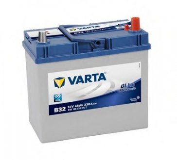 Акумулятор батарея АКБ B32 BLUE DYNAMIC 45 А*год - / + 330A VARTA 5451560333132 (фото 1)