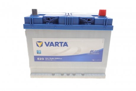 Аккумулятор батарея АКБ E23 BLUE DYNAMIC 70 А * ч - / + 630A VARTA 5704120633132 (фото 1)