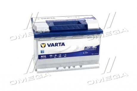 Аккумулятор 70Ah-12v BD EFB (278х175х190), R, EN760 VARTA 570 500 076 (фото 1)