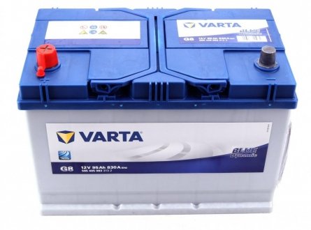 Акумулятор батарея АКБ G8 BLUE DYNAMIC 95 А*год +/- 830A VARTA 5954050833132 (фото 1)