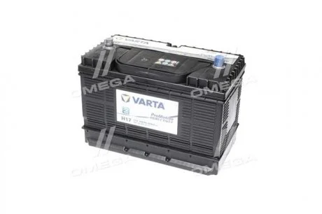 Аккумулятор 105Ah-12v PM Black(H17) (330х172х240), R,EN800 клеммы по центру VARTA 605 102 080