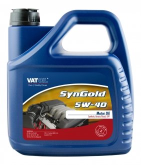 Мастило моторне SynGold 5W-40 (4 л) VATOIL 50011