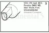 Насос стеклоомывателя AUDI / BMW / IVECO / SEAT / SKODA / VW A4, TT, 3,5, X3, Octavia, Caddy, Transporter 95- VDO / SIEMENS 246082008025Z (фото 2)