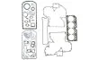 Повний комплект прокладок двигуна BOBCAT 975 CLAAS 546, 556, 566, 426 RA, 426 RC, 426 RX, 436 RA, 436 RC, 436 RX, 446 RA, 446 RC, 446 RX, 456 RA, 456 RC, 456 RX DITCH WITCH 100 VICTOR REINZ 014539001 (фото 1)