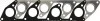 Прокладання впускного-випускного колектора Hyundai H100 2,5D, MITSUBISHI 4D56 715373200