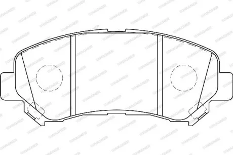 Тормозные колодки WAGNER WBP24632A