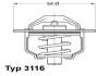 Термостат Fiat Lancia Renault WAHLER 311682D (фото 1)