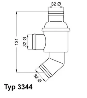 Термостат BMW 5 Марта E30 E12 E28 WAHLER 334480