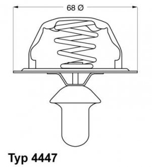 Термостат Citroen Peugeot WAHLER 444780D (фото 1)