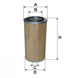 Фильтр воздушный DAF, MB, SCANIA /AM402 WIX FILTERS 42608E (фото 1)