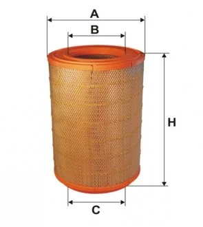 Фильтр воздушный SCANIA AM416/3/ WIX FILTERS 93181E (фото 1)