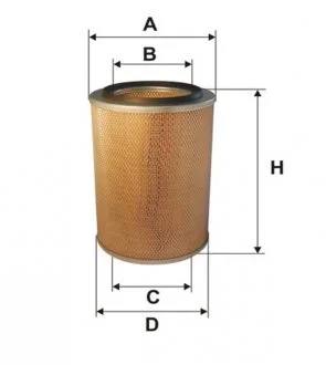 Фильтр воздушный МАЗ, КРАЗ WIX FILTERS 93345E