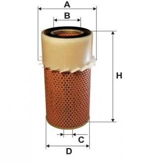 Фильтр воздушный MITSUBISHI AM430/ WIX FILTERS WA6104