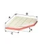 Фильтр воздушный BMW 1, 3, 4 2.0-4.0i 15- (пр-во WIX-FILTERS) WIX FILTERS WA9824 (фото 1)