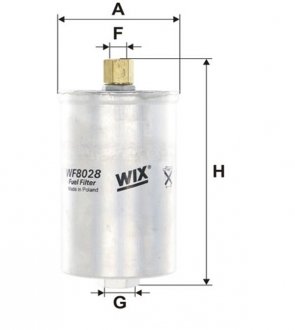 Фильтр топливный AUDI /PP826 WIX FILTERS WF8028