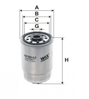 Фильтр топливный IVECO /PP837 WIX FILTERS WF8042 (фото 1)