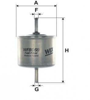 Фильтр топливный FORD /PP865 WIX FILTERS WF8069 (фото 1)